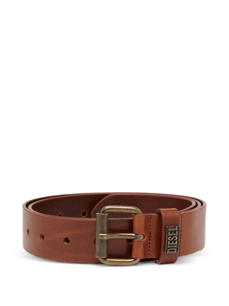  Diesel Logo-plaque Belt - Brown 