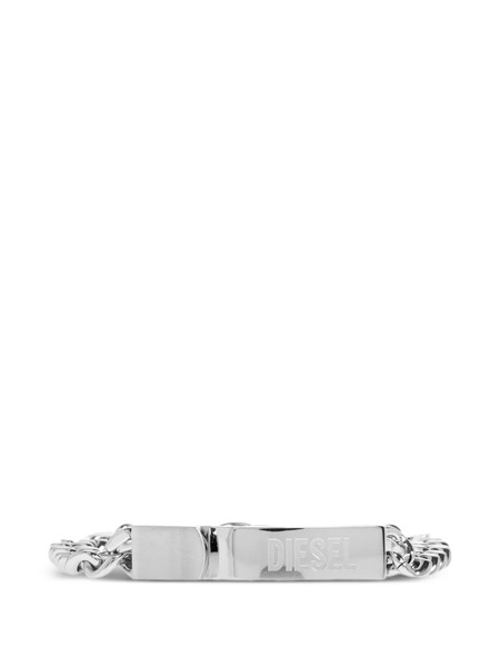  Diesel Logo-plaque Chain Bracelet - Silver 