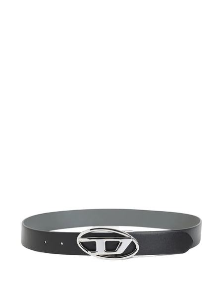  Diesel Logo-plaque Leather Belt - Black 