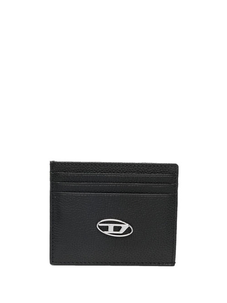  Diesel Logo-plaque Leather Cardholder - Black 
