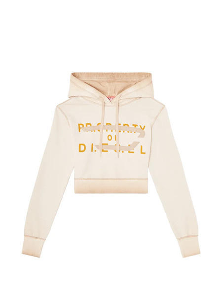  Diesel Logo-print Hoodie - Neutrals 