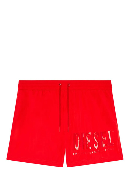  Diesel Logo-print Swim Shorts - Red 
