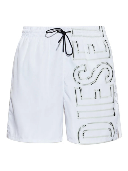  Diesel Logo Swim Shorts - White 