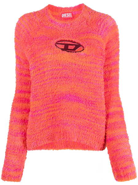  Diesel M-kyra Logo-plaque Jumper - Pink 