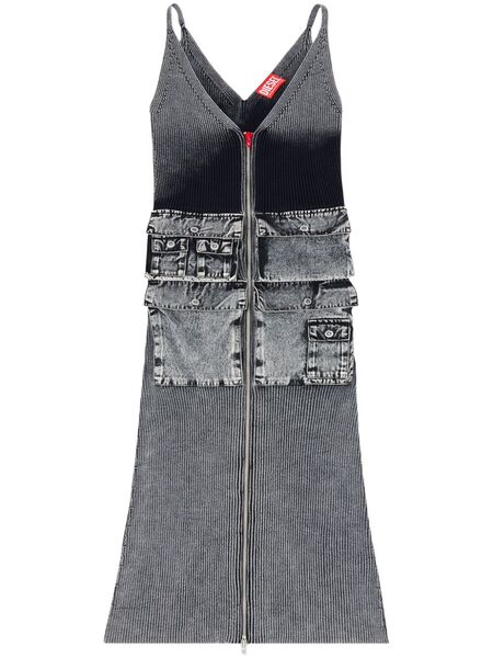  Diesel M-melti Midi Dress - Grey 