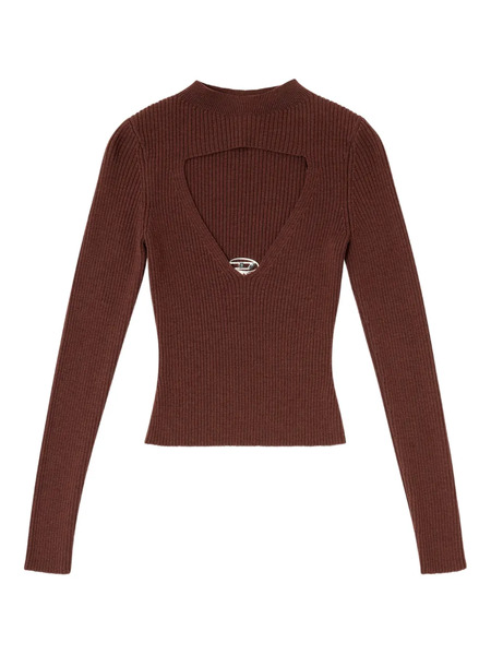  Diesel M-olina Ribbed Top - Brown 