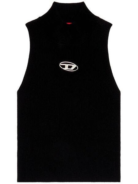  Diesel M-onervax Mock-neck Top - Black 