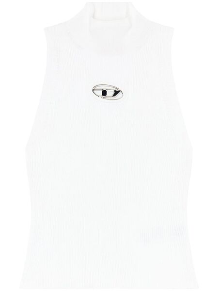  Diesel M-onervax Mock-neck Top - White 