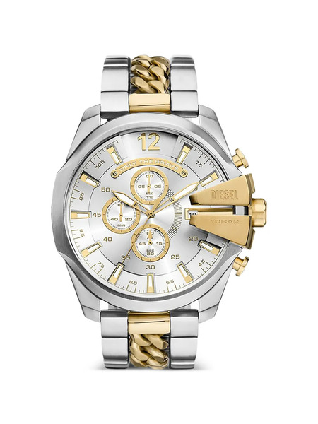  Diesel Mega Chief 48mm Watch - Silver 
