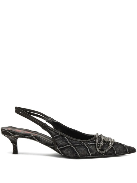  Diesel 40mm D-venus Sb Heeled Pumps - Black 