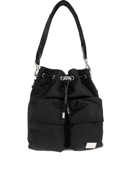  Diesel Multi-pkts Drawstring-closure Bucket Bag - Black 