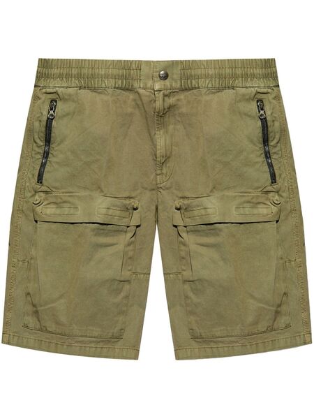  Diesel P-beeck Mid-rise Cargo Shorts - Green 