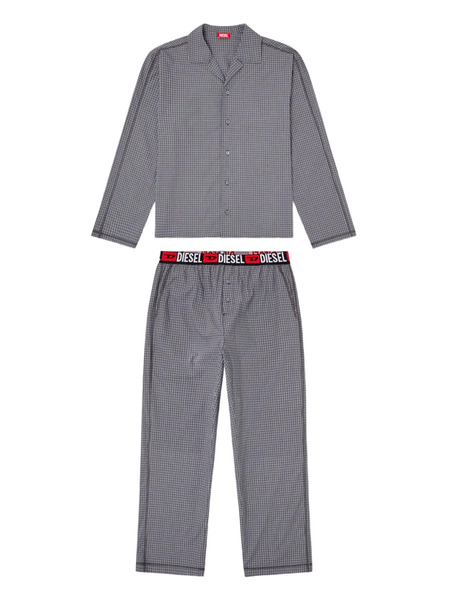  Diesel Paul Checked Pyjama Set - Grey 