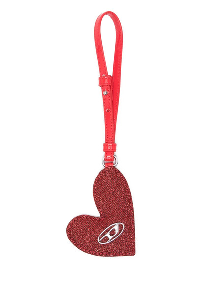  Diesel Play Mirror Heart-logo Charm - Red 