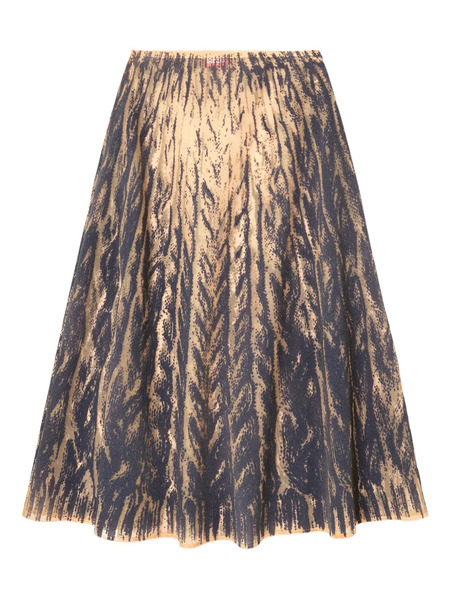  Diesel Printed Tulle Midi Skirt - Grey 