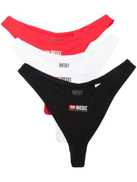  Diesel Punchy-d-core Thongs Pack (pack Of Three) - Black 