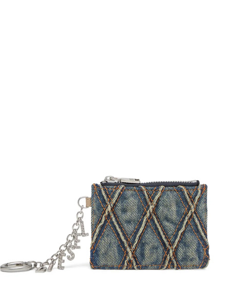  Diesel Quilted Denim Cardholder - Blue 