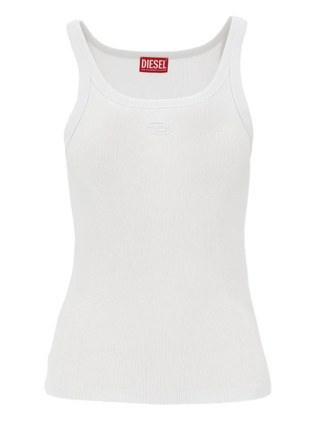  Diesel Ribbed Sleeveless Top - White 