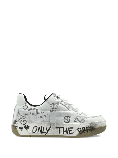  Diesel S-d-ollie Graffiti Low-tops Sneakers - White 
