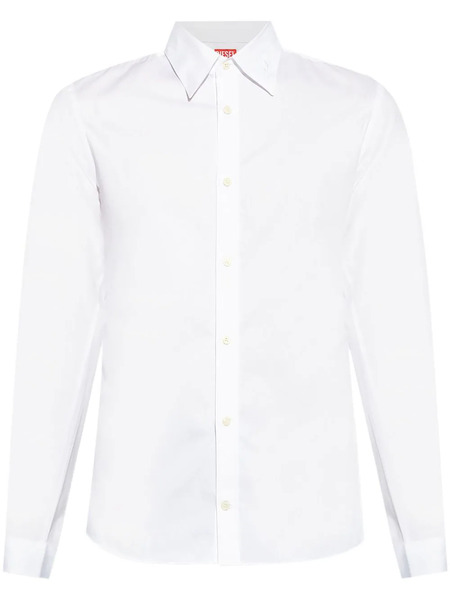  Diesel S-fitty-a Long-sleeve Shirt - White 