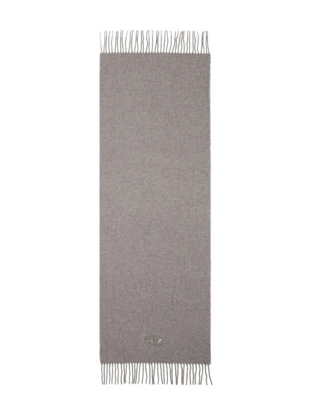  Diesel S-imon-d-long Logo Scarf - Grey 