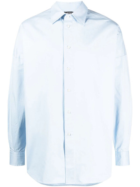  Diesel S-limo Logo-embroidered Shirt - Blue 