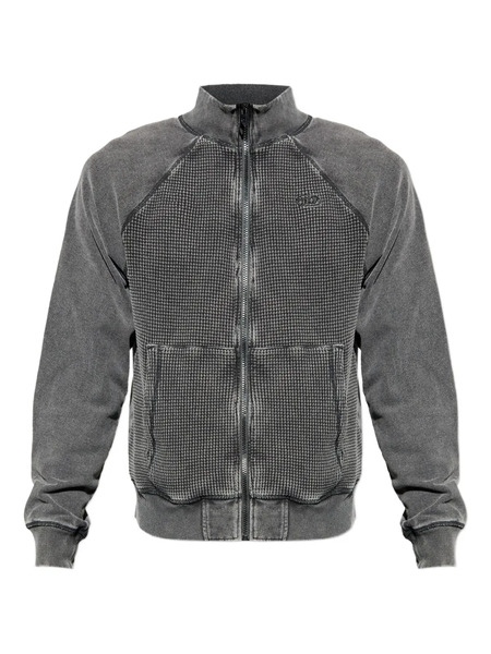  Diesel S-wafy-zip-rag Sweatshirt - Grey 