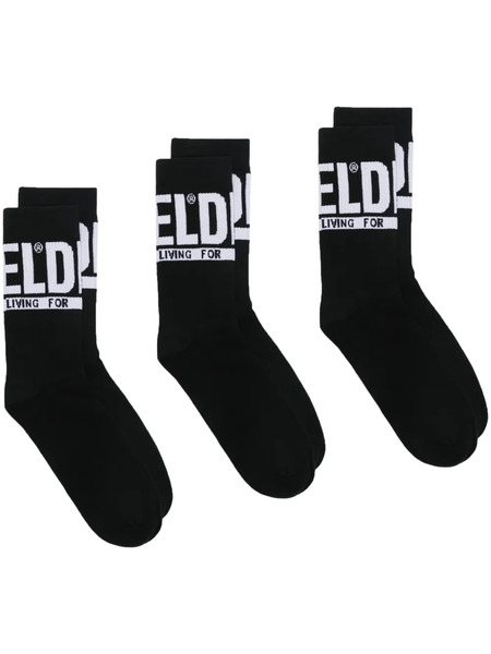  Diesel Skm-ray-threepack Socks (pack Of Three) - Black 