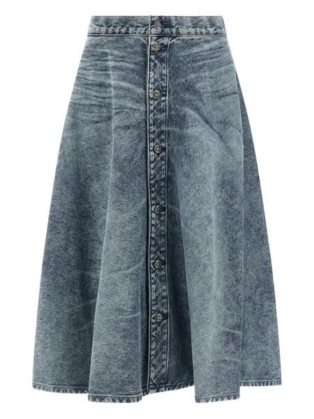  Diesel Stone-washed Denim Skirt - Blue 