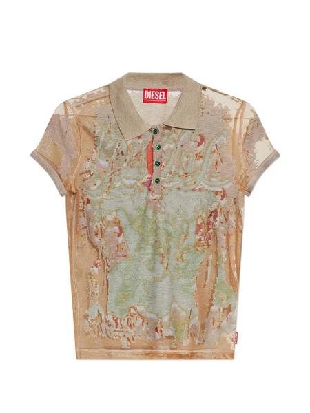  Diesel T-devlo Polo Shirt - Neutrals 
