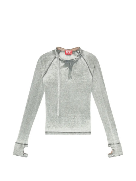  Diesel T-ecla Long-sleeve T-shirt - Grey 