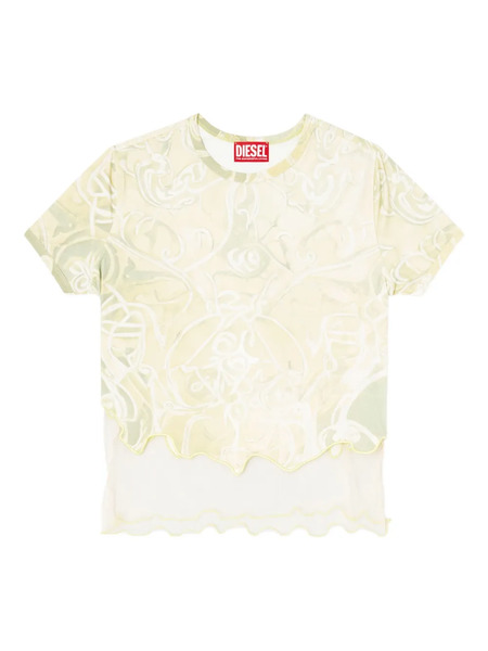  Diesel T-inlay T-shirt - Neutrals 