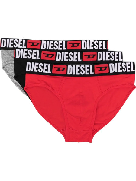  Diesel Umbr-andre Briefs (set Of Three) - Black 