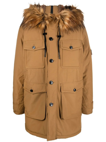  Diesel W-jorg-nw Hooded Parka Coat - Neutrals 