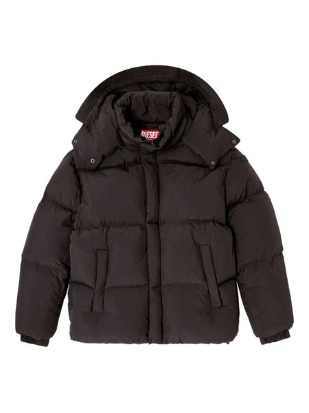  Diesel W-rolfys Logo-patch Down Jacket - Black 