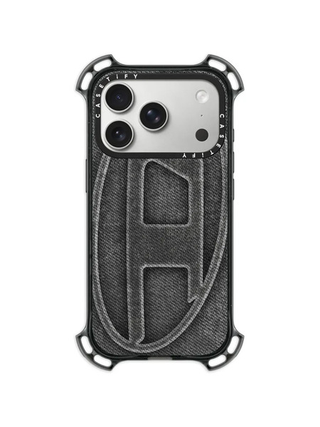  Diesel X Casetify Denim-effect Iphone 17 Pro Case - Black 