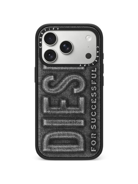  Diesel X Casetify Logo-detail Iphone 17 Pro Case - Black 