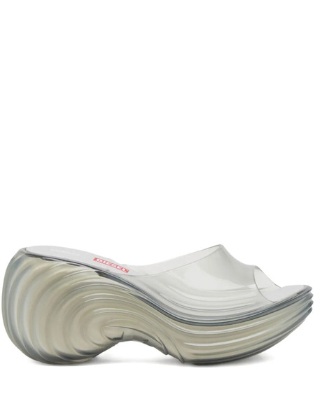  Diesel X Melissa Platform Swirl Sandals - Grey 