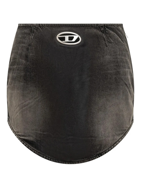 Diesel Zip-fastening Denim Skirt - Black 