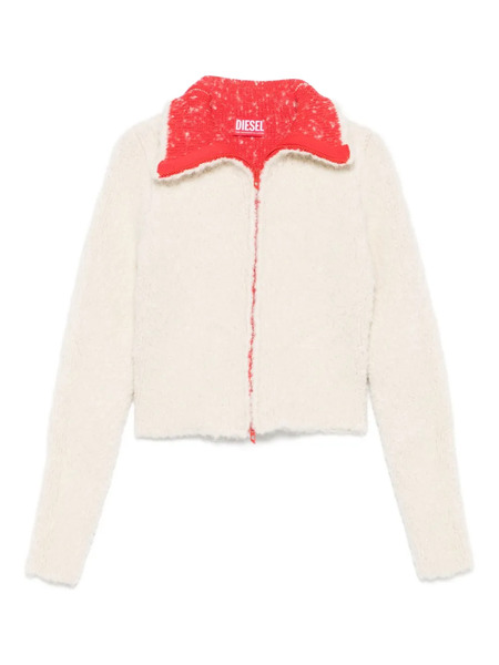  Diesel Zip-front Cardigan - White 