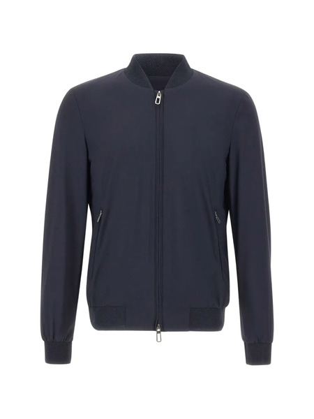  Diktat Zip Bomber Jacket - Blue 