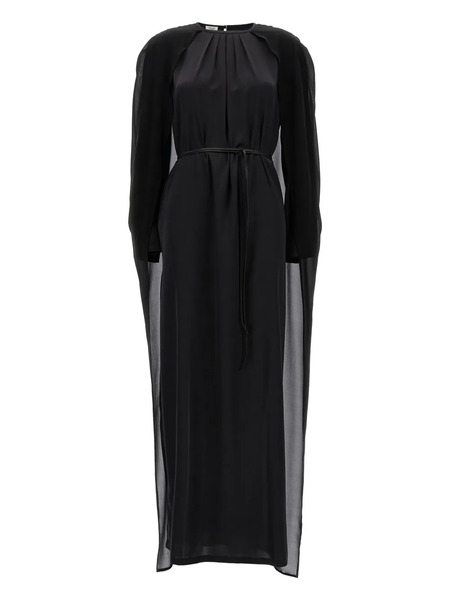  Di.la3 Pari' Cape-insert Maxi Dress - Black 