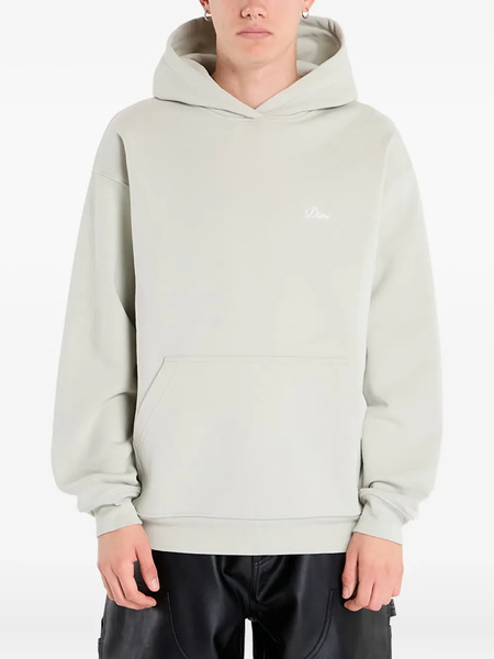  Dime Cursive Small Logo Hoodie - Grey 