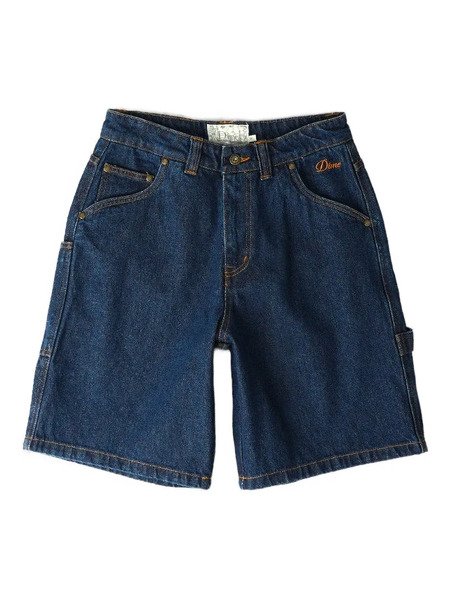  Dime Logo-embroidered Denim Shorts - Blue 