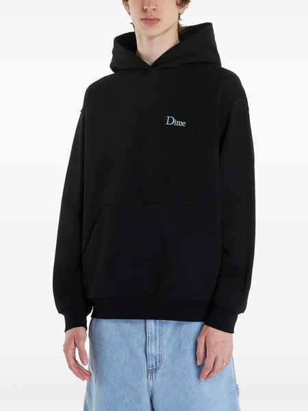  Dime Small-logo Hoodie - Black 