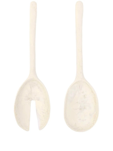  Dinosaur Designs Salad Servers Set - Neutrals 