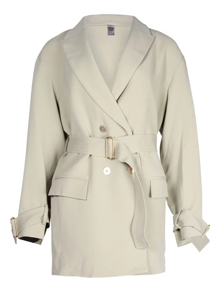  Dion Lee Belted Cocoon Coat - Green 