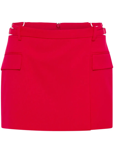  Dion Lee Cut-out Wrap Miniskirt - Red 