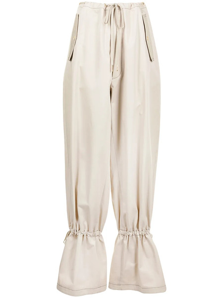  Dion Lee Eyelet Tie Tapered Trousers - Brown 