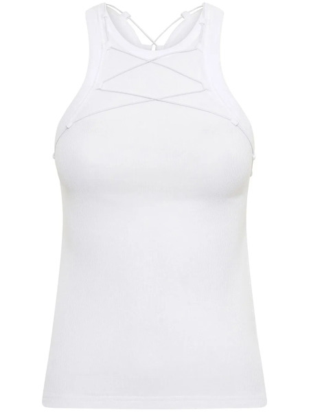  Dion Lee Lock Drawstring Tank Top - White 